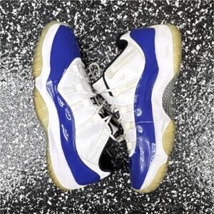 Jordan Air Jordan 11 Low Concord Sketch White/Black/Blue Sneakers AH7860-100